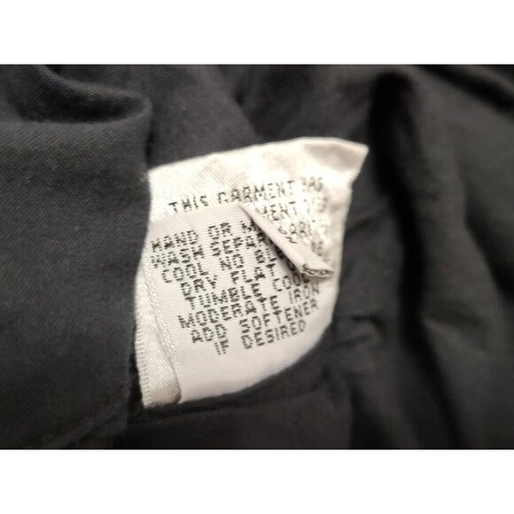 Luna Luz Black Bubble Hem Cotton Dress Sculptural Silhouette - Picture 10 of 11